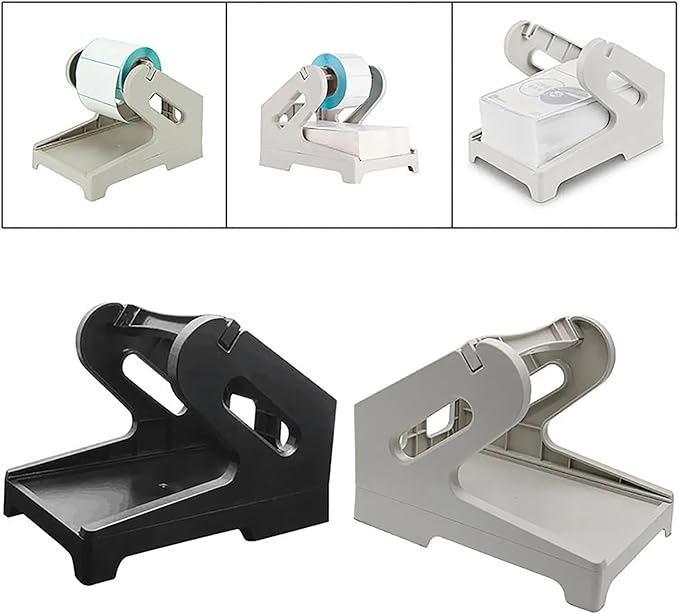 Efficient Thermal Label Holder Shipping Label Rack for 100x150mm 100x100mm Rolls & Fanfold Fragile Sticker Easily Use Office Supply Management