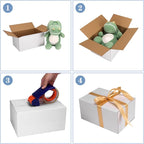 Hoikwo 10x7x5 Inches Small White Shipping Boxes Set of 40, Sturdy Cardboard Boxes for Small Business for Packaging Mailing