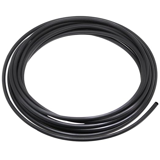 TKDMR 26 Ft 1/4" Heat Shrink Tubing - 3:1 Ratio Marine Grade Heat Shrink,Wire Cable Adhesive Lined Tube Insulation Seal Against Moisture Corrosion and Air Leakage.Black
