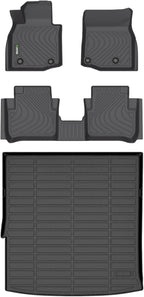 HAFIDI® Floor Mats & Cargo Liner Set Fit for 2025-2026 Mazda CX-50 Hybrid All Weather Protection TPE Anti-Slip Automotive Full Set Floor Liners Custom Mazda CX50 Hybrid Accessories - Black