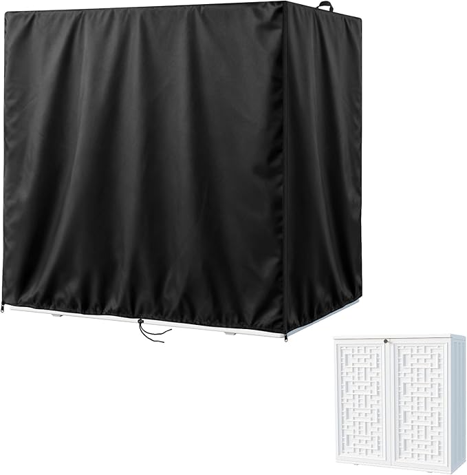 Kasla Storage Cabinet Cover, Outdoor Chest Storage Waterproof Covers, Weatherproof Cabinets Covers for Kitchen Patio Garden Backyard (Custom Cover)