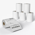MFLABEL 4x6 Direct Thermal Shipping Labels - 6 Rolls, 220 Labels/Roll, Perforated Postage Paper with Alignment Hole, Compatible with 4XL LabelWriter 1744907 & 1755120, Rollo for USPS, UPS