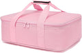 Insulated Casserole Carrier Bag - Large Portable Hot and Cold Food Storage Tote with Handles Thermal Bag for Parties, Picnics, Camping, Travel,Fits 9"x13" Baking Dish, Travel,Pink