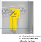 STEELMASTER by BankSupplies 30 Key Cabinet - Dual Lock Control Key Box - Welded 22 Gauge Steel Construction - Scratch Resistant - Write-On Key Tags for Easy Identification