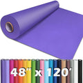 PerkHomy 48" x 1,440" (120') Purple Kraft Paper Roll for Craft Bulletin Board Paper Art Table Covering Crafting Gift Wrapping Bouquet Packing Parcel 80GSM 55LB (Purple, 48" x 120')