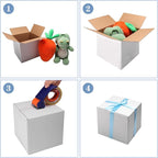 Hoikwo 8x8x8 Shipping Boxes Set of 25, White Corrugated Cardboard Box for Small Business for Packaging Mailing