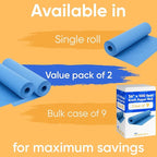 36" x 1200" (100 ft) Dark Blue Kraft Paper Roll (Value Pack of 2), 45 lbs Thickness, Made in USA Colored Kraft Paper for School, Bulletin Board - Odorless, Non-Toxic, Safe for Kids