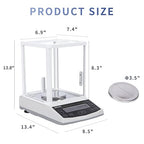 Lab Scale 300g×1mg High Precision 0.001g Accuracy Laboratory Precision Scale Jewelry,RS232 Interface Analytical Balance（300g/0.001g