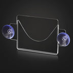 4 Pack Parking Permit Holder for Car Windshield,Acrylic Pass Holder with Strong Suction Cup,Clear Parking Tag Holder for Parking Permit,Vehicle Permit,Toll Pass,Name Card(4x3in)