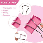 350PCS Binder Clips, Paper Clips, Large Binder Clips Assorted Sizes Set - Back to School - Bulldog Clips, Office Clips, Paper Clamps, Colorful Binder Clips for Office and School Supplies