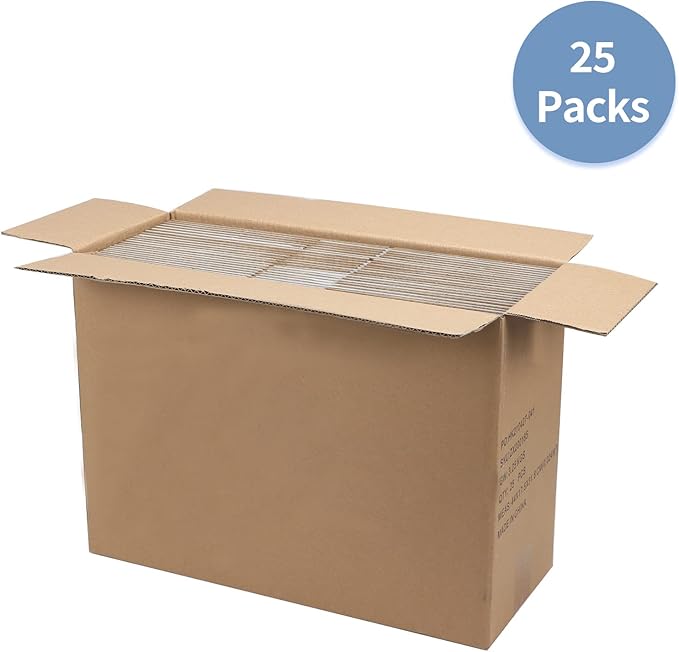 Hoikwo 10x7x5 Inches Small White Shipping Boxes Set of 25, Sturdy Cardboard Boxes for Small Business for Packaging Mailing