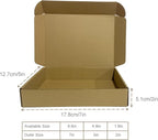 7x5x2 Inch Set of 50 Pack Brown Corrugated Shipping Boxes - Cardboard Boxes for Mailing, Packing and Literature Mailer Boxes, Small Business Mailing Boxes Bulk