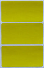 Royal Green 4" x 2" Blank Stickers to Write On Name Tags Color-Coding Labels for Moving, and Storage Boxes - 108 Sheets, 324 Labels (Yellow)