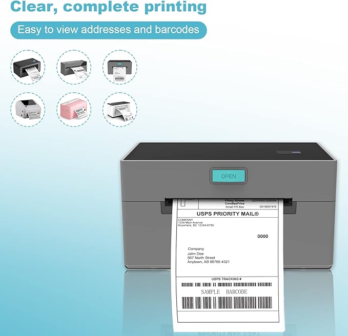 SJPACK 4x6 Thermal Labels, 8000 Shipping Labels with Perforated Line, Commercial Grade Thermal Shipping Label Paper