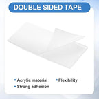 uxcell 50Pcs Double Sided Adhesive Pads, 2.36" x 1.18" Clear Removable Heavy Duty Mounting Tape Picture Hanging Sticky Adhesive Pad for Wall, Poster Picture, DIY Craft
