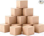 Double Wall Large Packing Boxes for Moving,12 Pack Heavy Duty 20" x 20" x 15" Cardboard Moving/Shipping Boxes for Home,Office,Warehouse (20" x 20" x 15" with Handle)