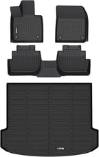 HAFIDI® Floor Mats & Cargo Liner Set Fit for 2023 2024 2025 Vinfast VF8 All Weather Protection TPE Anti-Slip Automotive Full Set Floor Liners Custom Accessories - Black