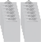 Mimorou 12 Pcs Metal Clipboard Heavy Duty Aluminum Clipboards 12 x 9 Inch Metal Clip Board with Low Profile Clip A4 Letter Size Document Holder for Office School Medical Jobsite Laboratory