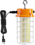 150W LED Temporary Work Light 5000K Daylight 22500 Lumens Super Bright with Fan Radiator Stainless Steel Guard Construction Lights Sturdy Hook Suitable for workshops, Construction Sites, etc.