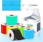 PARLAIM 3 X 5 Red Square Color Coding Stickers, Permanent Adhesive Rectangular Color Coded Inventory Labels 250pcs for Name Tags Moving Box