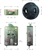 YOSEC Electronic Digital keypad time delay Lock for Safe Box, up to 5 User Codes, time delay from 0-59 Minutes,Dual Control Model