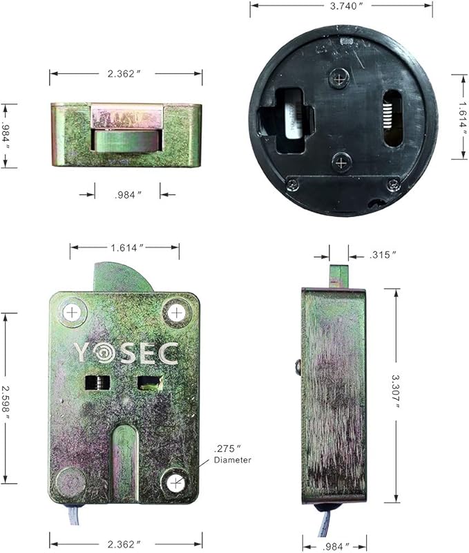 Yosec Electronic Gun Safe Lock with Digital keypad for Safe Box with time delay function0-59 Minutes,1 Master Code and 5 User Code can be Set Dual Control Model