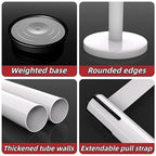 VIP Crowd Control Retractable Belt Stanchion Queue Safe Barrier, 35in Crowd Control Stanchions with 16.4ft Retractable Belts