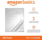 Amazon Basics Clear Thermal Laminating Plastic Paper Laminator Sheets, 2.8 mil, 9.0 x 11.5-Inch, 100-Pack