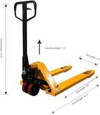 Tory Carrier Heavy Duty Pallet Jack Truck 7700lbs Capacity 48" L×27" W