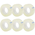 OWLKELA 6 Rolls Transparent Tape Refills, Clear Tape, All-Purpose Transparent Glossy Tape for Office, Home, School