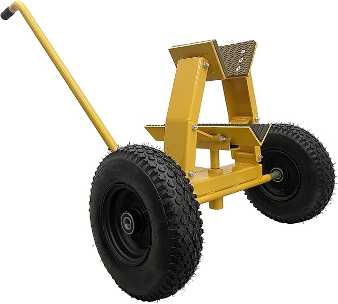 880LB Marble Slab Handling Truck, Heavy-Duty Stone Plate Mover with Thickened Steel Tires for Granite and Stone Transport