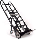 US Cargo Control Appliance Dolly Heavy Duty with Stair Climber & Kickback Wheels, 1,200 LBS Capacity, Industrial Appliance Hand Truck with Single Auto Recoil Strap System, Heavy Duty Steel Hand Truck