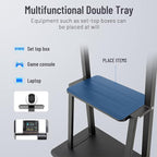 Mobile TV Cart,JYXOIHUB, Rooling TV Stand with Wheels for 32 to 70 Inch LCD LED OLED Plasma Flat Panel Screens up to 100lbs AVA1500-60-1P (Black)