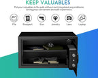 RPNB Deluxe Safe and Lock Box,Digital Keypad Safe Box,Steel Alloy Small Safes, Keypad Lock,Perfect for Home Office Hotel Business Jewelry Cash Use Storage,1.0 Cubic Feet