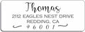 Address Stickers Custom Return Address Labels Roll White Self Adhesive Personalized ActuallyCustom22