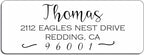 Address Stickers Custom Return Address Labels Roll White Self Adhesive Personalized ActuallyCustom22