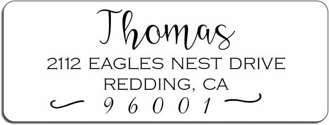 Address Stickers Custom Return Address Labels Roll White Self Adhesive Personalized ActuallyCustom22