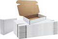 10x6x2 inches Shipping Boxes Set of 25, White Cardboard Box Kraft Corrugated Mailer Box，Boxes for Shipping E-commerce Packaging, Holidays Gift and Small Business Giving Literature Mailing