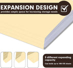 60 Pack Manila File Folders with Reinforced 1/3-Cut Tab and 2 Fasteners for Organizing Medical Files and Office Documents