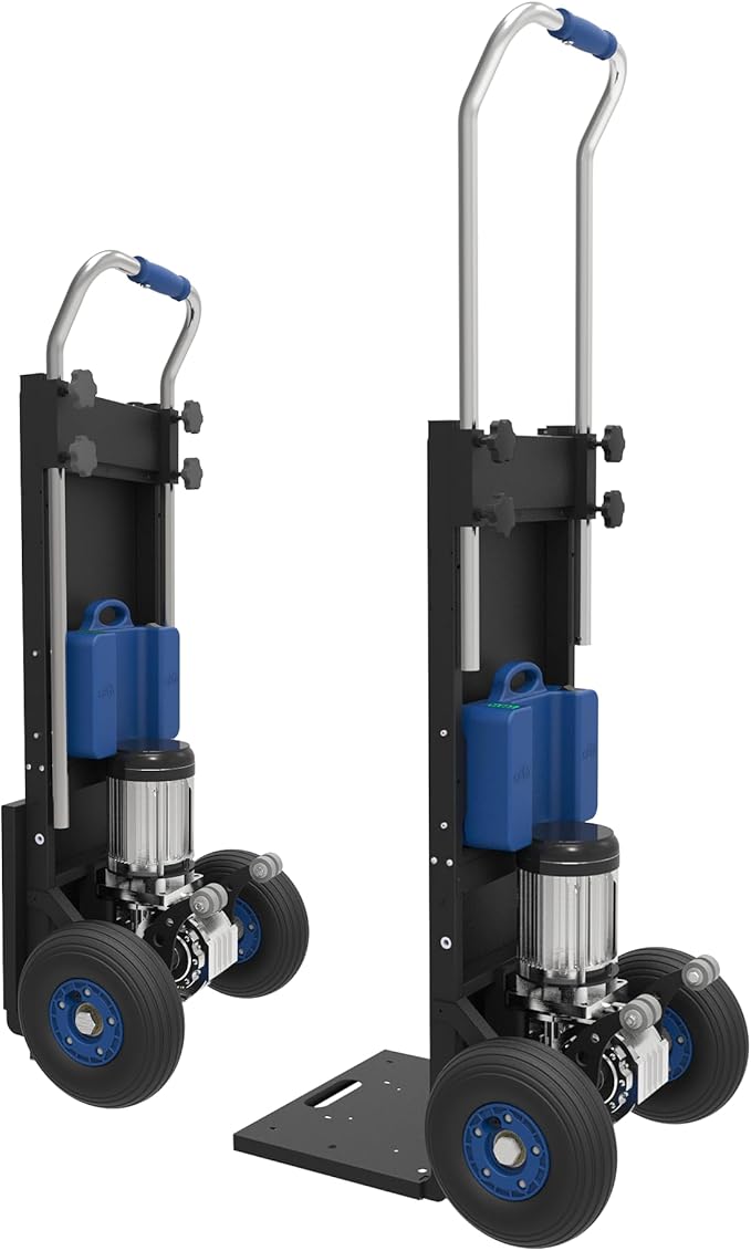 550lbs Heavy Duty Stair Climbing Hand Trucks Electric Dolly with Back Board (XSTO ZW4250)