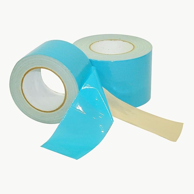 BRIXWELL Blue Double Coated Carpet Tape 2 Inch x 36 Yard Made in The USA