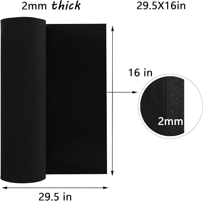 AMZQNART EVA Foam 2mm, Cosplay Foam 16x29.5 inch White, High Density 90 kg/m³, for Craft Projects Cosplay Costumes, Fake Weapons, Decorations, Christmas, Easter, Thanksgiving, etc.