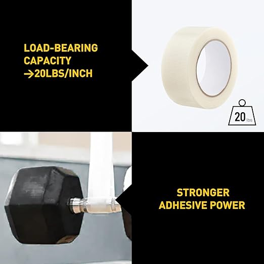 Lichamp 6 Rolls Clear Duct Tapes Heavy Duty, Waterproof No Residue Clear Duct Tape for Packaging Taping Sealing Repairing Tying, Thick & Wide Tape for DIY or Commercial Use, 2 Inches x 25 Yards