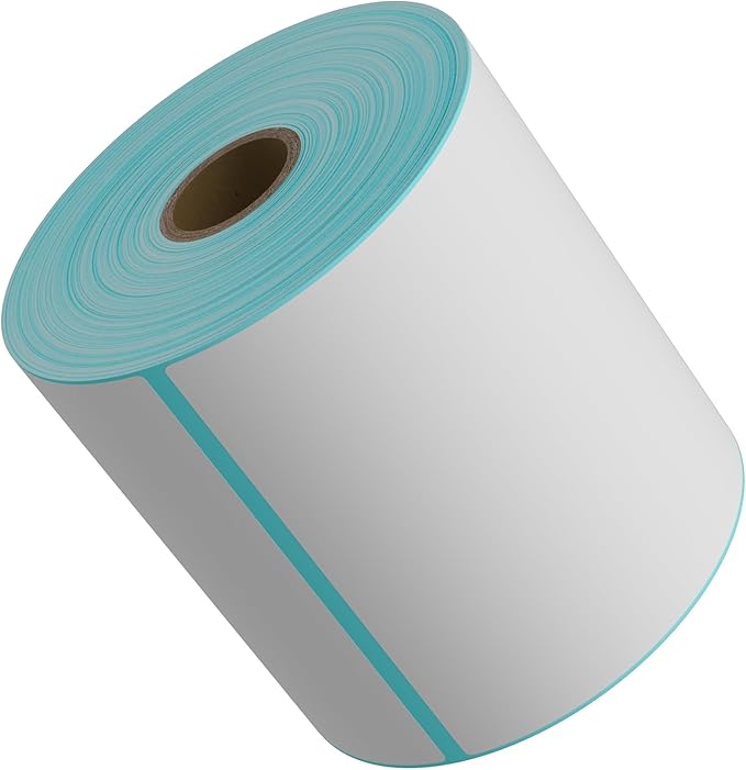 9527 Product 4" x 6" Direct Thermal Shipping Labels for Zebra 2844 ZP-450 ZP-500 ZP-505 Thermal Printers,Blank Direct Thermal Labels 4 Rolls 1800 Labels, 450 Labels/Roll 1" Core