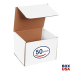 Box USA BM876 8"L x 7"W x 6"H, White (Pack of 50)