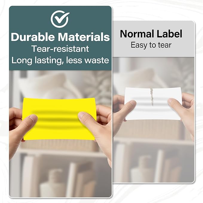 500 Pcs Large Moving Labels for Boxes 3 ×5 Inch Vinyl Self Adhesive Rectangle Stickers Color Coding Labels Waterproof Removable for Storage Bins Classroom Office Warehouse, Fluorescent Yellow