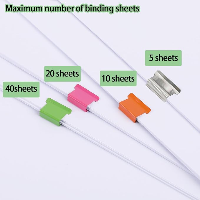 2 Pcs Clam Clip Dispensers Recyclable Handheld Paper Clip Dispenser with 100 Pcs Clam Clip Refills Portable Fast Paper Clipper for Desktop Document Office School Home (Black and Transparent)