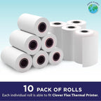 PaperPlanet Thermal Receipt Paper for Clover Flex | Compatible with Clover POS models C400 C401 C403 C405 C406 | 10 Rolls