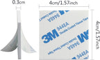 UPINS 120 Pack Square Double Sided Foam Tape Strong Pad Mounting Adhesive Tape (White)