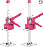 Labor-Saving Arm Jack Multifunctional Construction Jacks, Furniture Jacks， for Installing Windows and Doors, Lifting Furniture, Woodworking Tools, Wall Tile Positioning (Pink, 15.7inches)